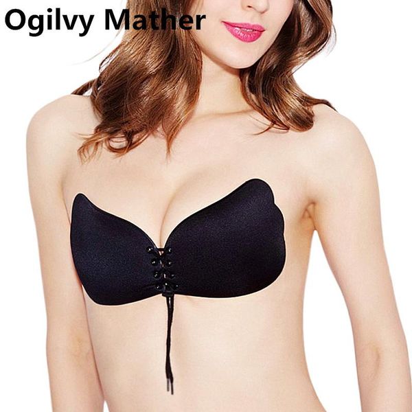 bras ogilvy mather women self adhesive strapless bandage blackless solid bra stick gel silicone push up underwear invisible, Red;black
bras ogilvy mather women self adhesive strapless bandage blackless solid bra stick gel silicone push up underwear invisible, Red;black