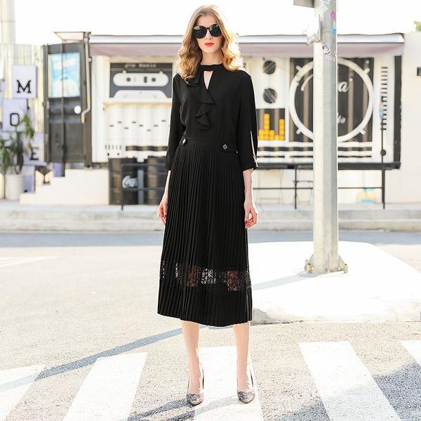 casual dresses laurence family rmojul the spring dress 2021 vintage falbala splicing pleated show thin, Black;gray
casual dresses laurence family rmojul the spring dress 2021 vintage falbala splicing pleated show thin, Black;gray