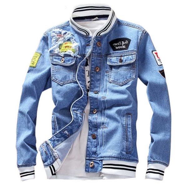 men's jackets autumn jean jacket men slim fits pockets denim solid male jeans coats cowboy fashion baseball clothing kgd8 v92y, Black;brown
men's jackets autumn jean jacket men slim fits pockets denim solid male jeans coats cowboy fashion baseball clothing kgd8 v92y, Black;brown