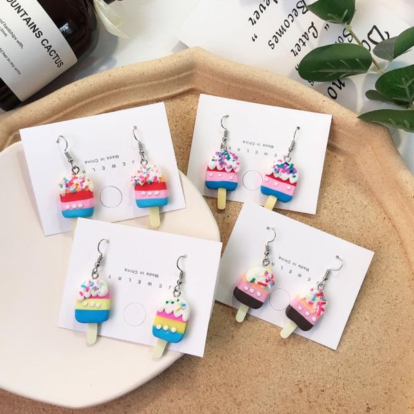 dangle & chandelier 1 pair kawaii resin earrings creative puffed mini popsicle food s925 drop for women girl gift, Silver
dangle & chandelier 1 pair kawaii resin earrings creative puffed mini popsicle food s925 drop for women girl gift, Silver