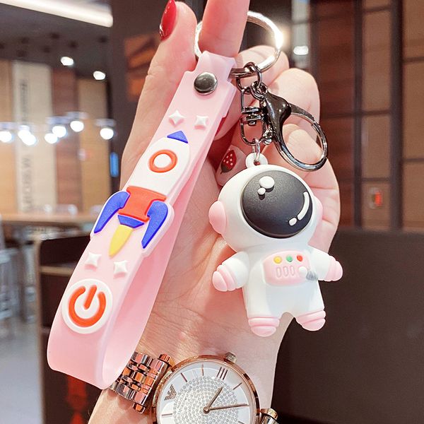 new fashion cute couple male soft rubber small astronaut pendant key ring cartoon keychain, Silver
new fashion cute couple male soft rubber small astronaut pendant key ring cartoon keychain, Silver