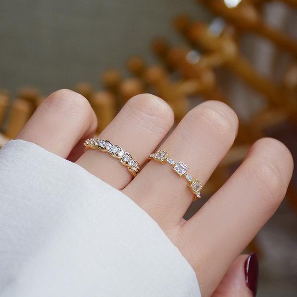 fashion rings for women micro-inlaid zircon designer jewellery luxury gold ring wedding boho can adjust the opening size cluster, Golden;silver
fashion rings for women micro-inlaid zircon designer jewellery luxury gold ring wedding boho can adjust the opening size cluster, Golden;silver