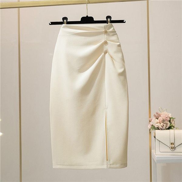 skirts pleated slim button women summer 2021 high waist solid knee-length elegant office lady clothing qulity, Black
skirts pleated slim button women summer 2021 high waist solid knee-length elegant office lady clothing qulity, Black