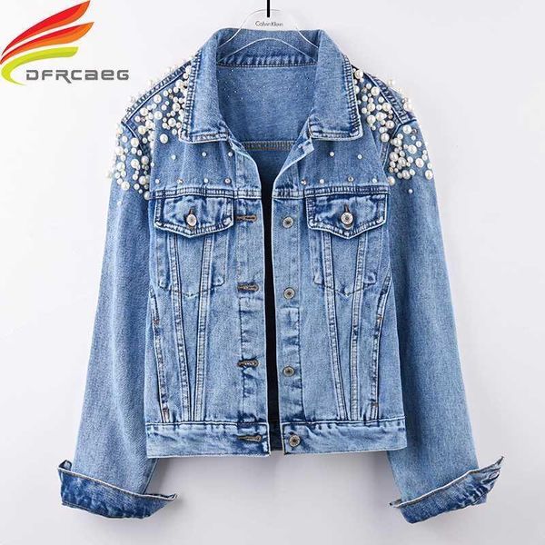 pearl beaded denim jacket women long sleeve pockets streetwear jeans jackets coats korean clothes coat woman, Black;brown
pearl beaded denim jacket women long sleeve pockets streetwear jeans jackets coats korean clothes coat woman, Black;brown