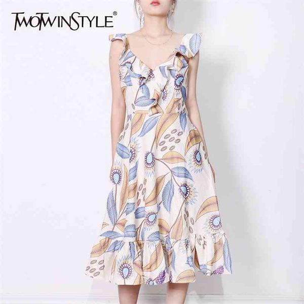 elegant print midi dress for women o neck sleeveless high waist patchwork ruffle summer dresses female fashion 210520, Black;gray
elegant print midi dress for women o neck sleeveless high waist patchwork ruffle summer dresses female fashion 210520, Black;gray