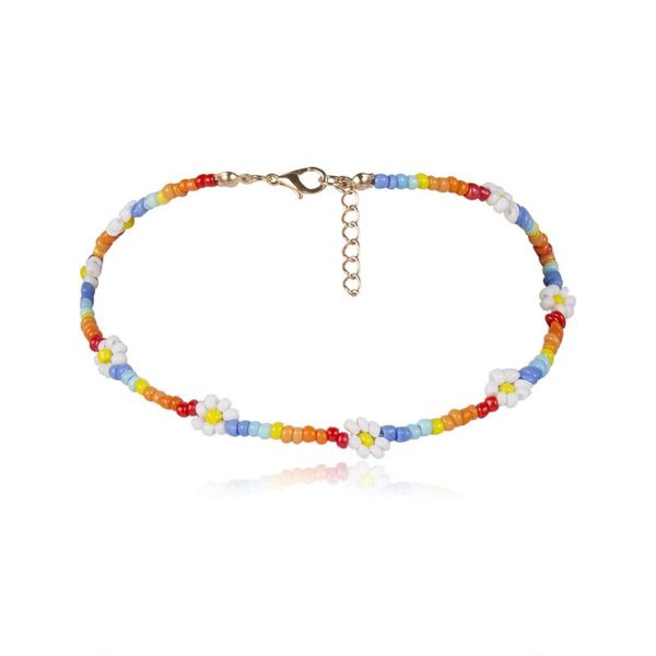 chokers 2021 daisy flowers hand woven colorful beaded charm statement brace anklet necklace for women vacation jewelry mesmerized choker, Golden;silver
chokers 2021 daisy flowers hand woven colorful beaded charm statement brace anklet necklace for women vacation jewelry mesmerized choker, Golden;silver