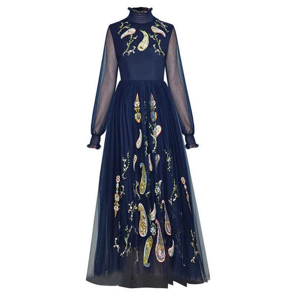 excellent quality est vertical collar perspective long sleeve mesh embroidery flower dress 210526, Black;gray
excellent quality est vertical collar perspective long sleeve mesh embroidery flower dress 210526, Black;gray
