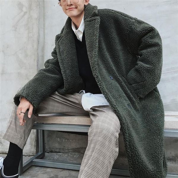 men's wool & blends winter long overcoat men thicken bomber jacket coat male trench woolen warm mens camel teddy coats 4xl, Black
men's wool & blends winter long overcoat men thicken bomber jacket coat male trench woolen warm mens camel teddy coats 4xl, Black