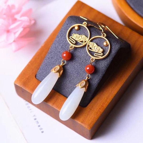 dangle & chandelier natural hetian white jade water drop lotus long earrings chinese classical elegant romantic winter women's silver j
dangle & chandelier natural hetian white jade water drop lotus long earrings chinese classical elegant romantic winter women's silver j