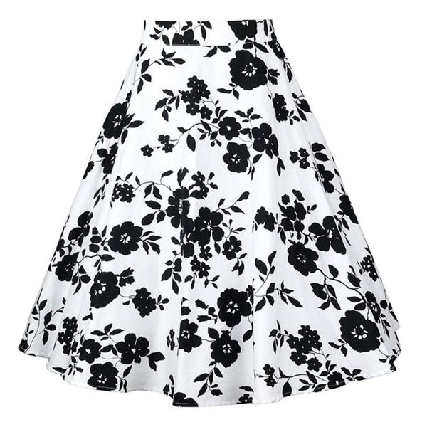 skirts floral print summer midi skirt high waist hepburn a line 50s retro vintage plus size rockabilly pinup, Black
skirts floral print summer midi skirt high waist hepburn a line 50s retro vintage plus size rockabilly pinup, Black