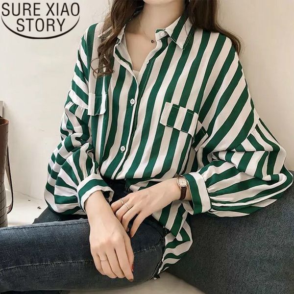 fashion womens and blouses elegant striped blouse shirt long sleeve women shirts plus size 1728 50 210415, White
fashion womens and blouses elegant striped blouse shirt long sleeve women shirts plus size 1728 50 210415, White