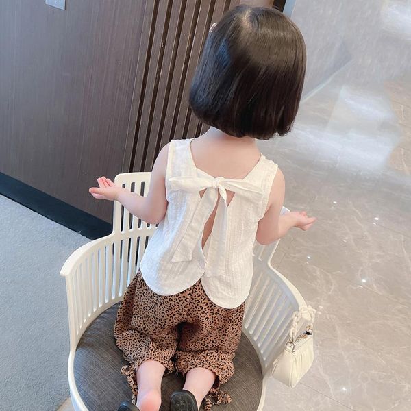 clothing sets the girl's korean version of trendy summer suit, 2021's white lace leopard-print anti-mosquito pants
clothing sets the girl's korean version of trendy summer suit, 2021's white lace leopard-print anti-mosquito pants