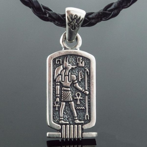 pendant necklace vintage ancient egyptian mythology anubis hieroglyph punk men's 316l stainless steel party jewelry gift, Silver
pendant necklace vintage ancient egyptian mythology anubis hieroglyph punk men's 316l stainless steel party jewelry gift, Silver