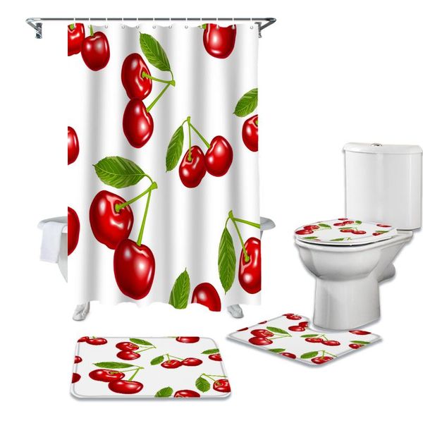 cherry fruit shower curtain set carpet cover toilet bath mat home decor bathroom curtains
cherry fruit shower curtain set carpet cover toilet bath mat home decor bathroom curtains