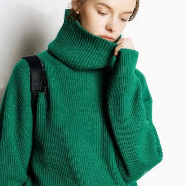 women's sweaters 2021 wool sweater autumn winter warm high collar casual loose large knitted pullover pull women, White;black
women's sweaters 2021 wool sweater autumn winter warm high collar casual loose large knitted pullover pull women, White;black