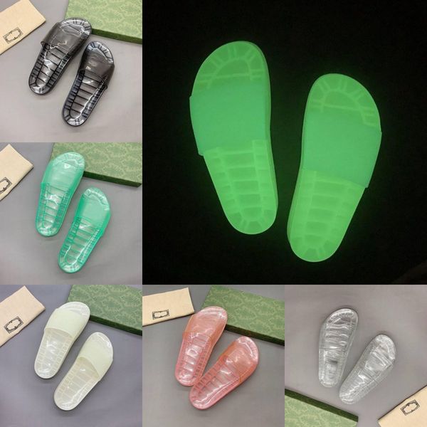 2022 designer luminous slippers men women classic flat slide transparent couples sandals summer beach party rubber multicolor slides fluores, Black
2022 designer luminous slippers men women classic flat slide transparent couples sandals summer beach party rubber multicolor slides fluores, Black