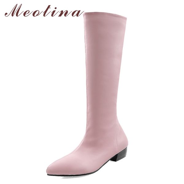 meotina riding boots women shoes low heel knee-high boots lady pointed toe chunky heels long boots winter beige pink big size 210520, Black
meotina riding boots women shoes low heel knee-high boots lady pointed toe chunky heels long boots winter beige pink big size 210520, Black