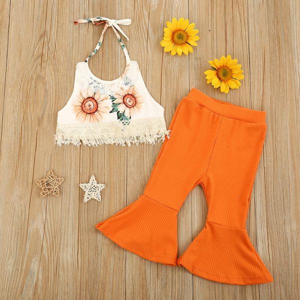 children girls summer sweet cotton suit printing straps + horn pants 140 yards 2021 clothing sets, White
children girls summer sweet cotton suit printing straps + horn pants 140 yards 2021 clothing sets, White