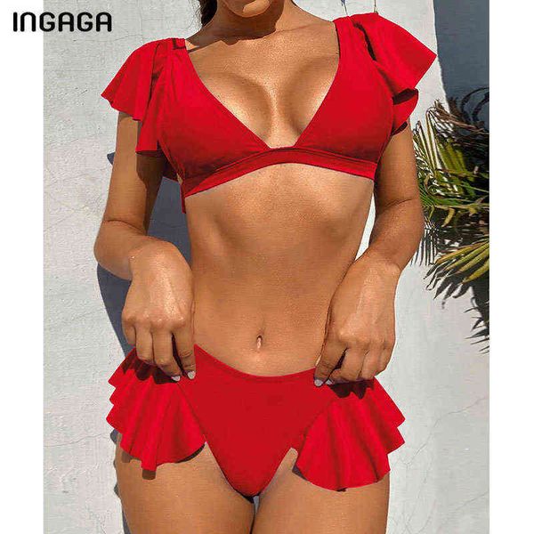 swimsuit ingaga v-neck swimwear ruffle bikini set red women's swimsuit push up bathing suit women brazilian biquini beach wear, White;black
swimsuit ingaga v-neck swimwear ruffle bikini set red women's swimsuit push up bathing suit women brazilian biquini beach wear, White;black
