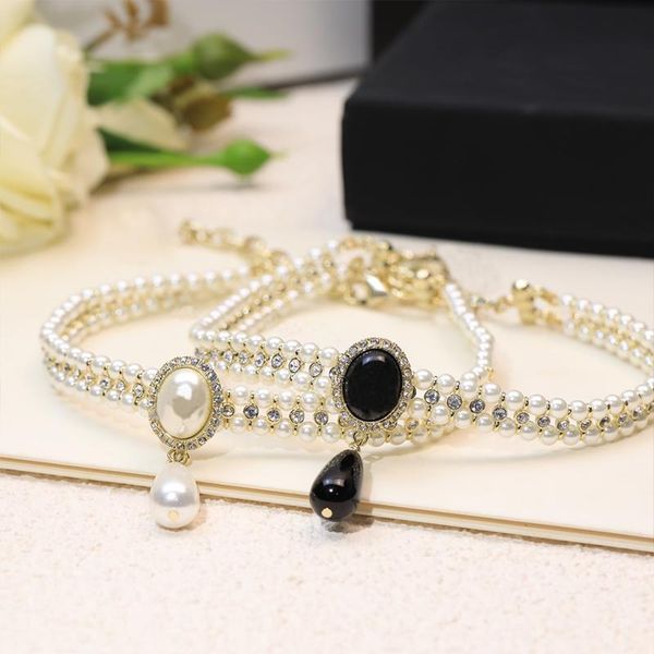 chokers fashion brand lady pearl choker water drop pendant letter necklace party jewelry luxury accessories birthday gift girl,, Golden;silver
chokers fashion brand lady pearl choker water drop pendant letter necklace party jewelry luxury accessories birthday gift girl,, Golden;silver