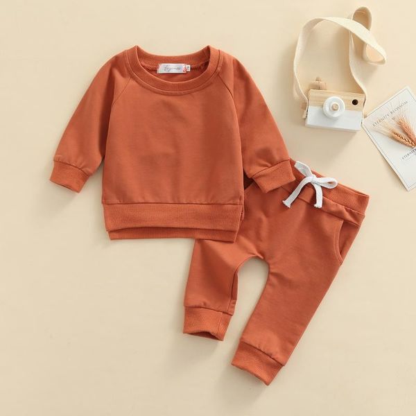 clothing sets autumn baby boys girls 2pcs clothes 0-18m solid long sleeve pullover sweatshirt elastic pants, White
clothing sets autumn baby boys girls 2pcs clothes 0-18m solid long sleeve pullover sweatshirt elastic pants, White