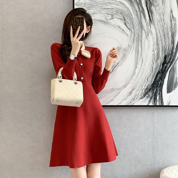 casual dresses women sweater dress girl's autumn winter preppy style bow collar a line long sleeve short mini knitted, Black;gray
casual dresses women sweater dress girl's autumn winter preppy style bow collar a line long sleeve short mini knitted, Black;gray