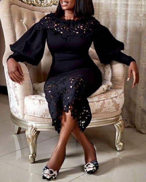 casual dresses women vintage party dress black lace long hollow maxi elegant, Black;gray
casual dresses women vintage party dress black lace long hollow maxi elegant, Black;gray