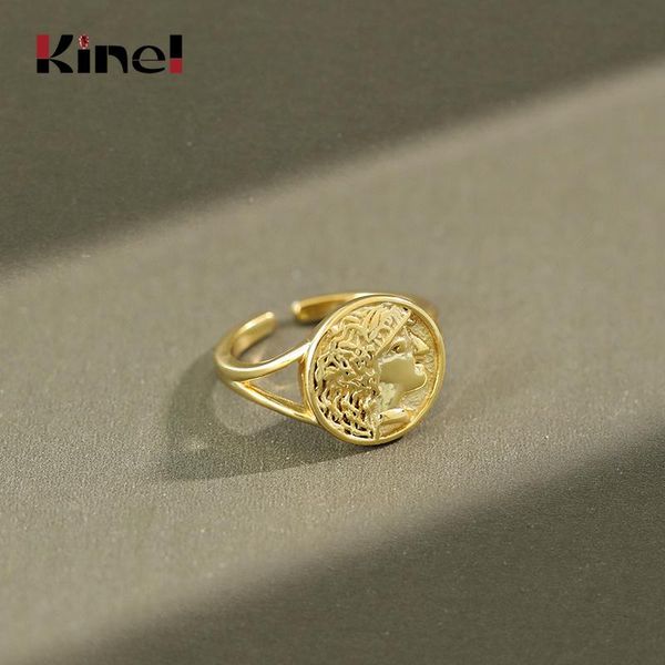 cluster rings kinel adjustable 925 sterling silver 18k gold ring round coin portrait open size finger ladies gift jewelry, Golden;silver
cluster rings kinel adjustable 925 sterling silver 18k gold ring round coin portrait open size finger ladies gift jewelry, Golden;silver