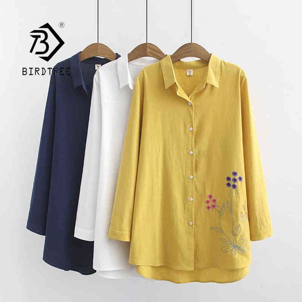 new arrival women floral embroidery cotton white shirt long sleeve casual blouse loose plus size 4xl feminina blusa t0 210430
new arrival women floral embroidery cotton white shirt long sleeve casual blouse loose plus size 4xl feminina blusa t0 210430