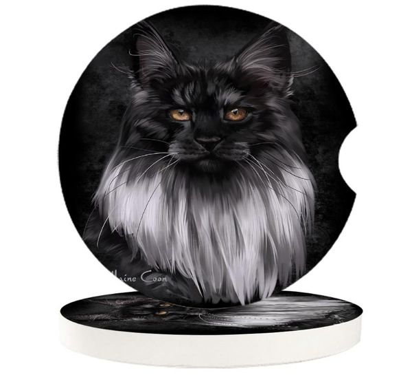 table runner ceramic stone round car coasters set black cat with hair mystery mug tea cup cold drinks mat decoration
table runner ceramic stone round car coasters set black cat with hair mystery mug tea cup cold drinks mat decoration