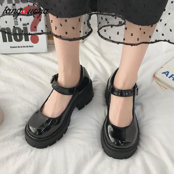 mary jane shoes buckle strap patent leather women pumps 2021 chunky heels ladies round toe platform casual female footwear mujer dress, Black
mary jane shoes buckle strap patent leather women pumps 2021 chunky heels ladies round toe platform casual female footwear mujer dress, Black