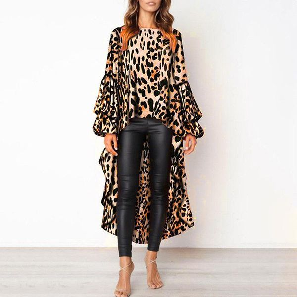 leopard print long sleeve blouses shirts ladies irregular ruffle womens blusas mujer de moda women's blouse kimono &, White
leopard print long sleeve blouses shirts ladies irregular ruffle womens blusas mujer de moda women's blouse kimono &, White