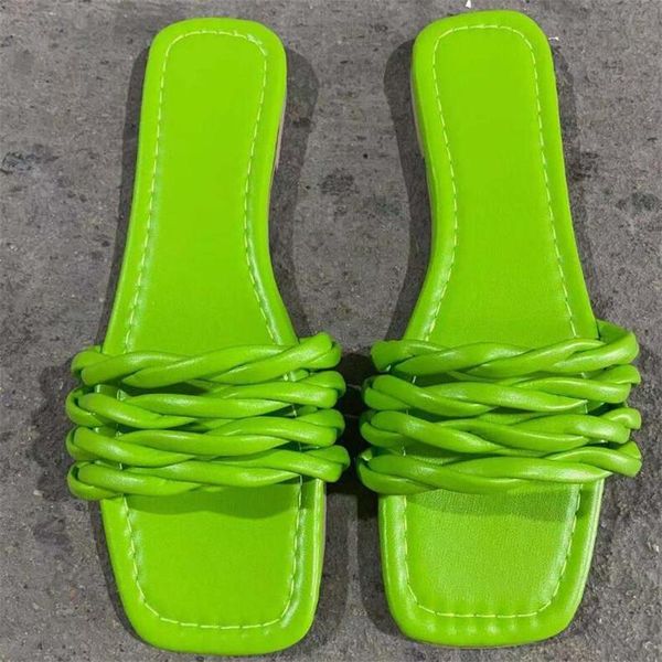 summer ins fashion women candy color weaving flat slippers purple yellow low heels beach slides mules shoes plus size 42 43, Black
summer ins fashion women candy color weaving flat slippers purple yellow low heels beach slides mules shoes plus size 42 43, Black