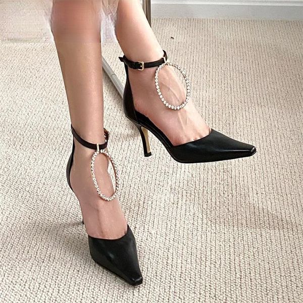sandals women summer fashion women's 2021leather pumps pointed toe thin heels solid color ankle strap party shoes dress, Black
sandals women summer fashion women's 2021leather pumps pointed toe thin heels solid color ankle strap party shoes dress, Black