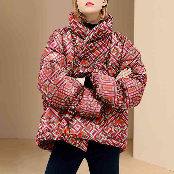 western fashion down jacket female small man winter 2021 new warm bread, Black