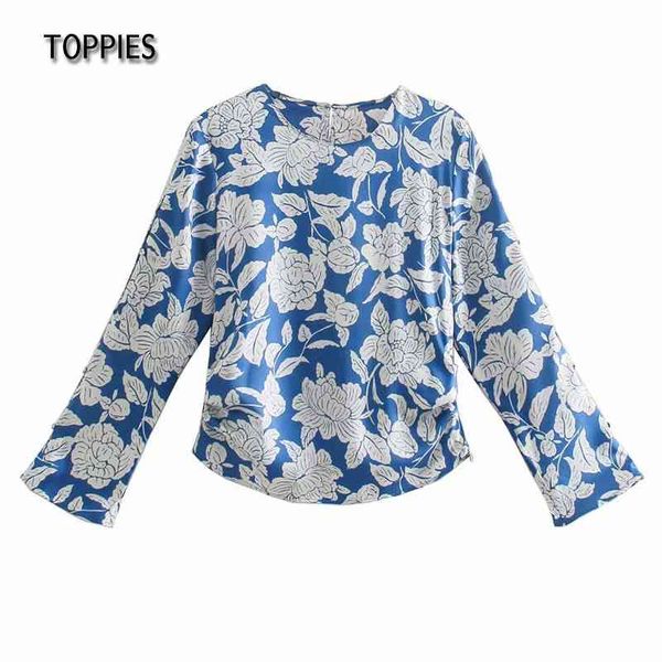 ies vintage floral printing blouses women flare sleeve shirts irregular hem ladies 210412, White
ies vintage floral printing blouses women flare sleeve shirts irregular hem ladies 210412, White