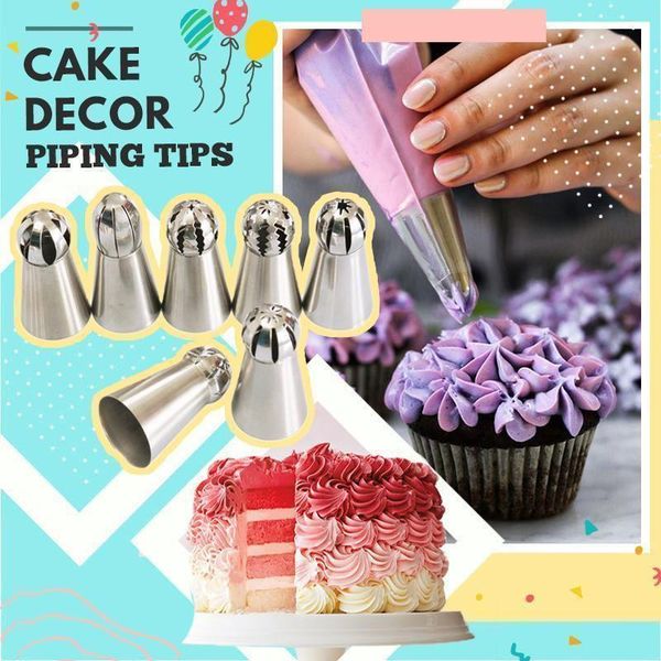 cake decor piping tips russian tulip icing nozzles stainless steel flower cream pastry bag cupcake deco baking & tools
cake decor piping tips russian tulip icing nozzles stainless steel flower cream pastry bag cupcake deco baking & tools