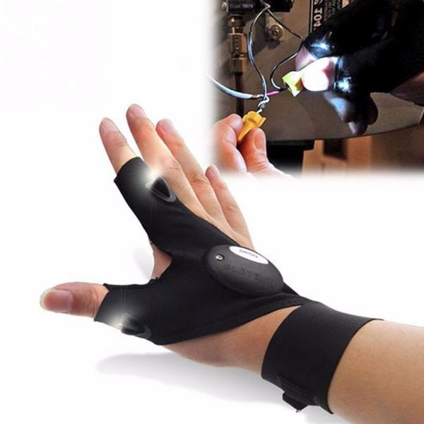 night fishing glove with led light rescue tools outdoor gear gloves lights and at wrist support, Black;red
night fishing glove with led light rescue tools outdoor gear gloves lights and at wrist support, Black;red