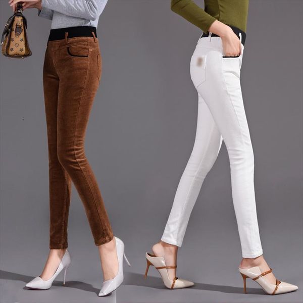 elastic high waist corduroy women capris pencil office skinny skim trousers female patchwork casual spring autumn, Black;white
elastic high waist corduroy women capris pencil office skinny skim trousers female patchwork casual spring autumn, Black;white