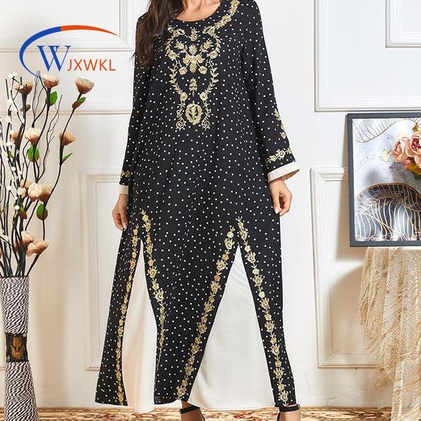 plus size spring autumn round neck gold line embroidered printed color contrast patchwork arabic robe maxi dress ethnic clothing, Red
plus size spring autumn round neck gold line embroidered printed color contrast patchwork arabic robe maxi dress ethnic clothing, Red