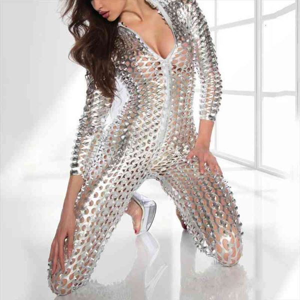 tight jumpsuit nightclub bodysuit club outfits perfect gifts for for party mesh hole zipper faux patent leather women, Black;white
tight jumpsuit nightclub bodysuit club outfits perfect gifts for for party mesh hole zipper faux patent leather women, Black;white