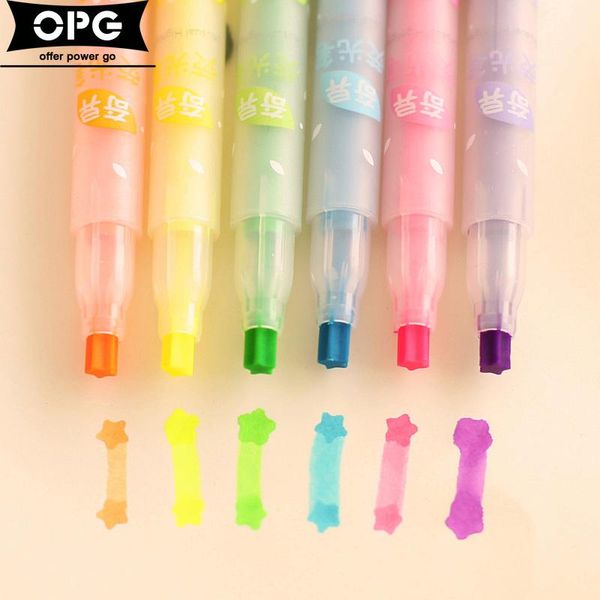highlighters 6pcs/set cute stars children painting highlighter color artist cartoon mark set school drawing marker pen stationery, Black;red
highlighters 6pcs/set cute stars children painting highlighter color artist cartoon mark set school drawing marker pen stationery, Black;red