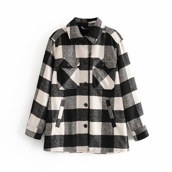 autumn women plaid shirts jackets coats long sleeve turn-down collar loose jacket female casual plus size outerwear 210513, Black;brown
autumn women plaid shirts jackets coats long sleeve turn-down collar loose jacket female casual plus size outerwear 210513, Black;brown