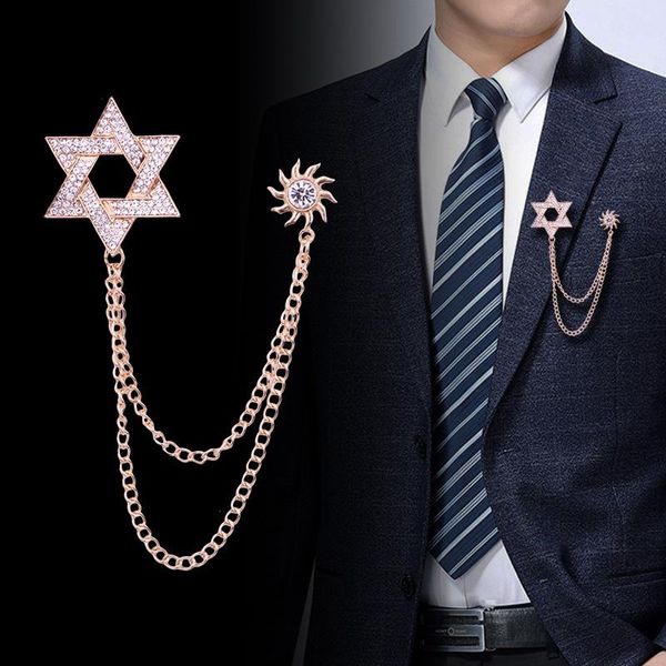 pins, brooches korean fashion star brooch pin tassel chain rhinestone crystal lapel pins suit shirt collar luxulry jewelry gifts for men, Gray
pins, brooches korean fashion star brooch pin tassel chain rhinestone crystal lapel pins suit shirt collar luxulry jewelry gifts for men, Gray