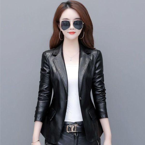 women's leather & faux spring autumn women casual coats woman slim bikers pu jacket ladies long sleeve solid black moto coat x578
women's leather & faux spring autumn women casual coats woman slim bikers pu jacket ladies long sleeve solid black moto coat x578
