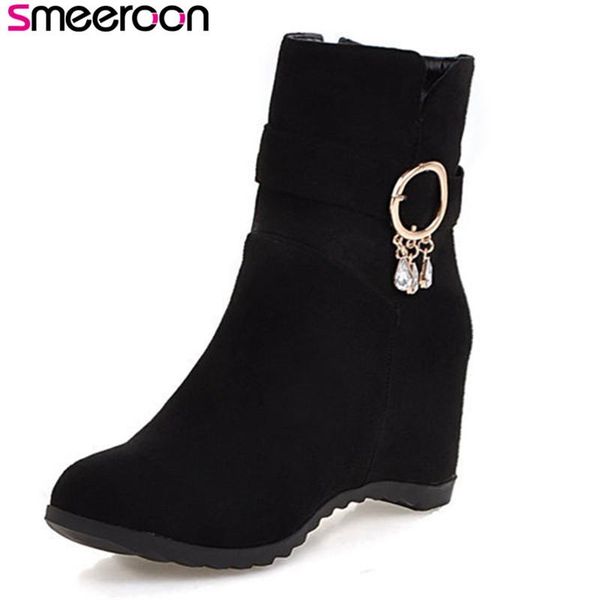 boots smeeroon 2021 ankle for women high heels round toe autumn winter zip wedding shoes big size 34-43, Black
boots smeeroon 2021 ankle for women high heels round toe autumn winter zip wedding shoes big size 34-43, Black