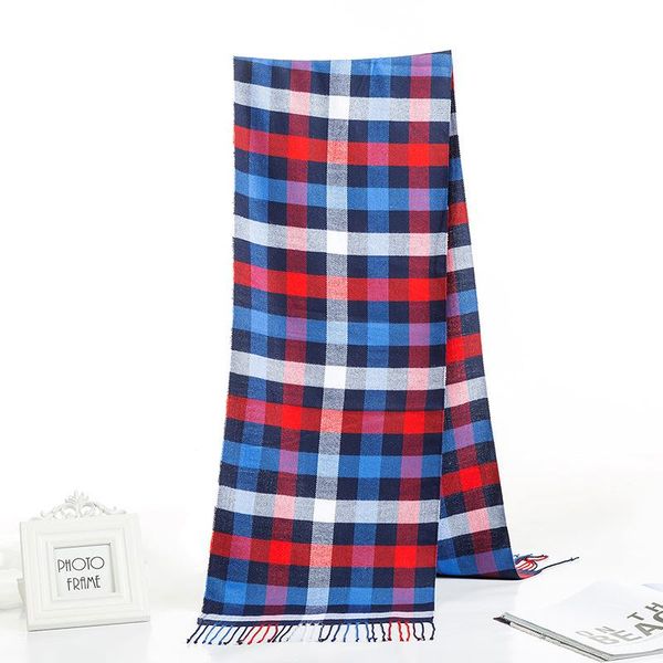 scarves autumn and winter trend korean version joker fashion warm men's checkered scarf classic british style, Blue;gray
scarves autumn and winter trend korean version joker fashion warm men's checkered scarf classic british style, Blue;gray