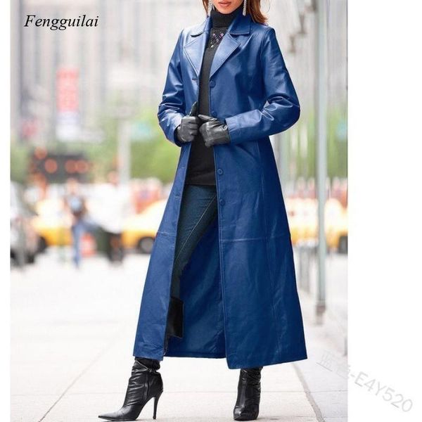 women's leather & faux ladies fashion long jacket casual loose button solid color windbreaker steampunk gothic lapel, Black
women's leather & faux ladies fashion long jacket casual loose button solid color windbreaker steampunk gothic lapel, Black
