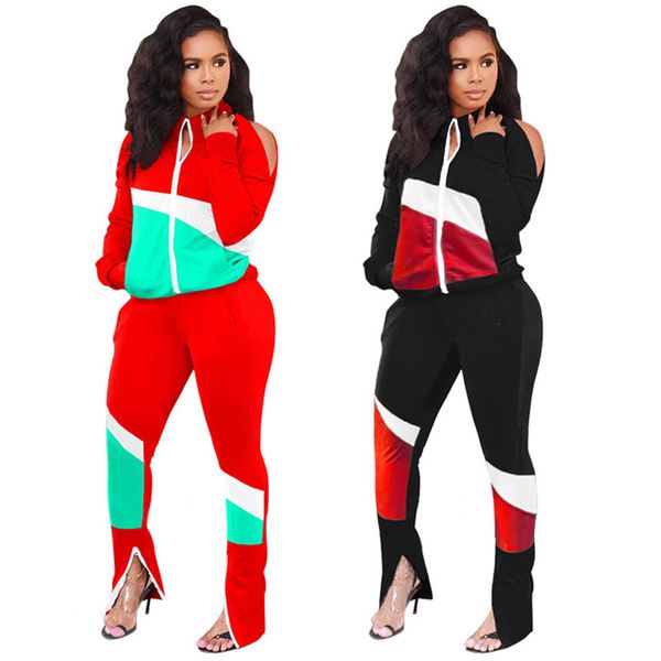 women panelled jacket suits letter tracksuits casual jogger suit two piece sets fall winter clothing long sleeve hoodies+leggings 5795, Gray
women panelled jacket suits letter tracksuits casual jogger suit two piece sets fall winter clothing long sleeve hoodies+leggings 5795, Gray