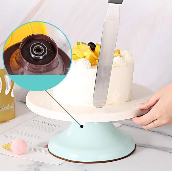 rotating cake turntable revolving anti-slip round stand diy pastry display decorating tool kitchen baking tools &
rotating cake turntable revolving anti-slip round stand diy pastry display decorating tool kitchen baking tools &